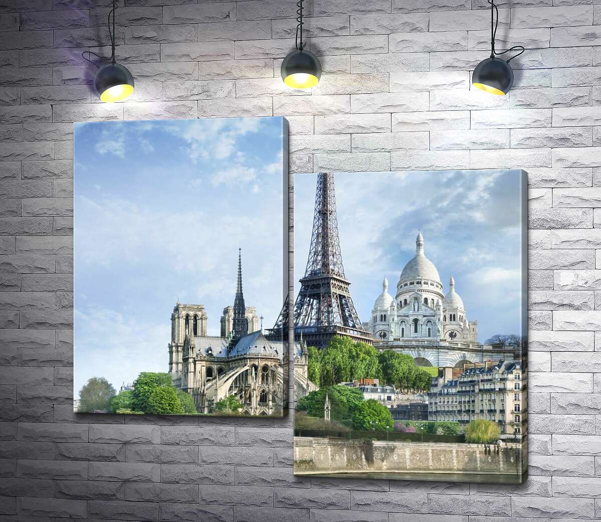Модульная картина ArtPoster Архитектурные произведения Парижа: Эйфелева башня (Eiffel tower), Нотр-Дам-де-Пари (Notre Dame de Paris), базилика Сакре-Кер (Basilique du Sacre Cœur) 130x114 см Модуль №5
Модульная картина ArtPoster Архитектурные произведения Парижа: Эйфелева башня (Eiffel tower), Нотр-Дам-де-Пари (Notre Dame de Paris), базилика Сакре-Кер (Basilique du Sacre Cœur) 130x114 см Модуль №5