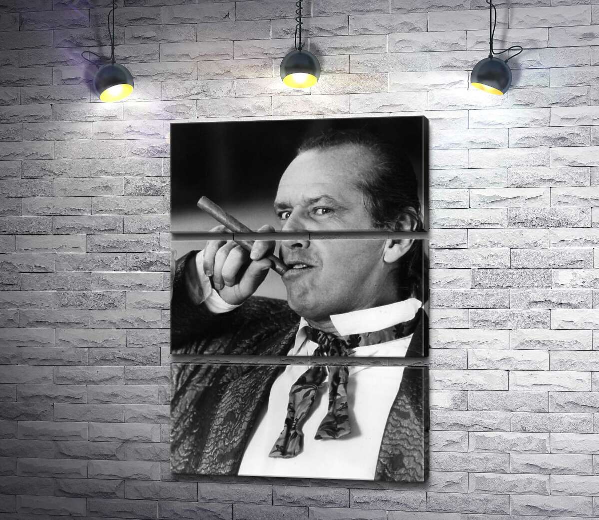Модульная картина ArtPoster Актер Джек Николсон (Jack Nicholson) позирует с сигарой на черно-белом снимке 130x183 см Модуль №13
Модульная картина ArtPoster Актер Джек Николсон (Jack Nicholson) позирует с сигарой на черно-белом снимке 130x183 см Модуль №13