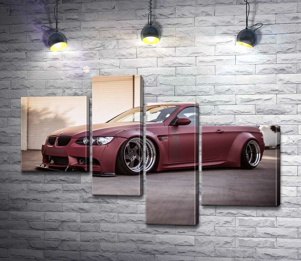 Модульная картина ArtPoster Багровый автомобиль BMW M5 F10 100x69 см Модуль №20
Модульная картина ArtPoster Багровый автомобиль BMW M5 F10 100x69 см Модуль №20