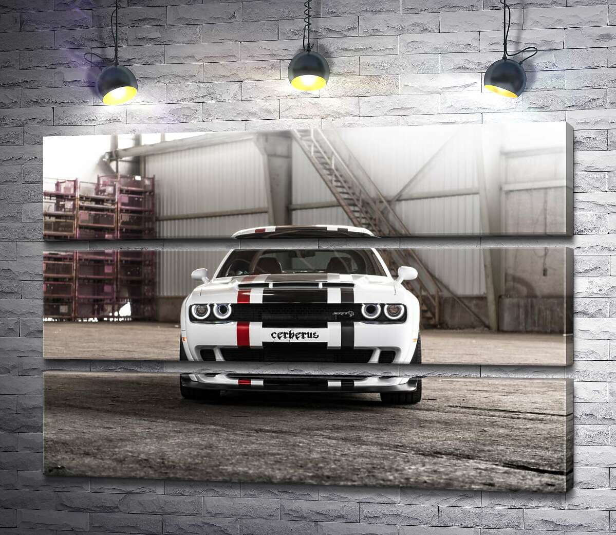 Модульная картина ArtPoster Белая модель автомобиля Dodge Challenger Hellcat 100x69 см Модуль №13
Модульная картина ArtPoster Белая модель автомобиля Dodge Challenger Hellcat 100x69 см Модуль №13