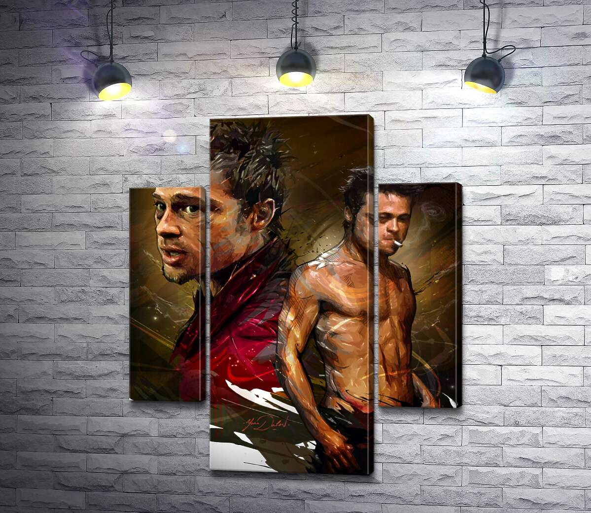 Модульная картина ArtPoster Актер Брэд Питт (Brad Pitt) в главной роли фильма "Бойцовский клуб" (Fight club) 80x98 см Модуль №7
Модульная картина ArtPoster Актер Брэд Питт (Brad Pitt) в главной роли фильма "Бойцовский клуб" (Fight club) 80x98 см Модуль №7