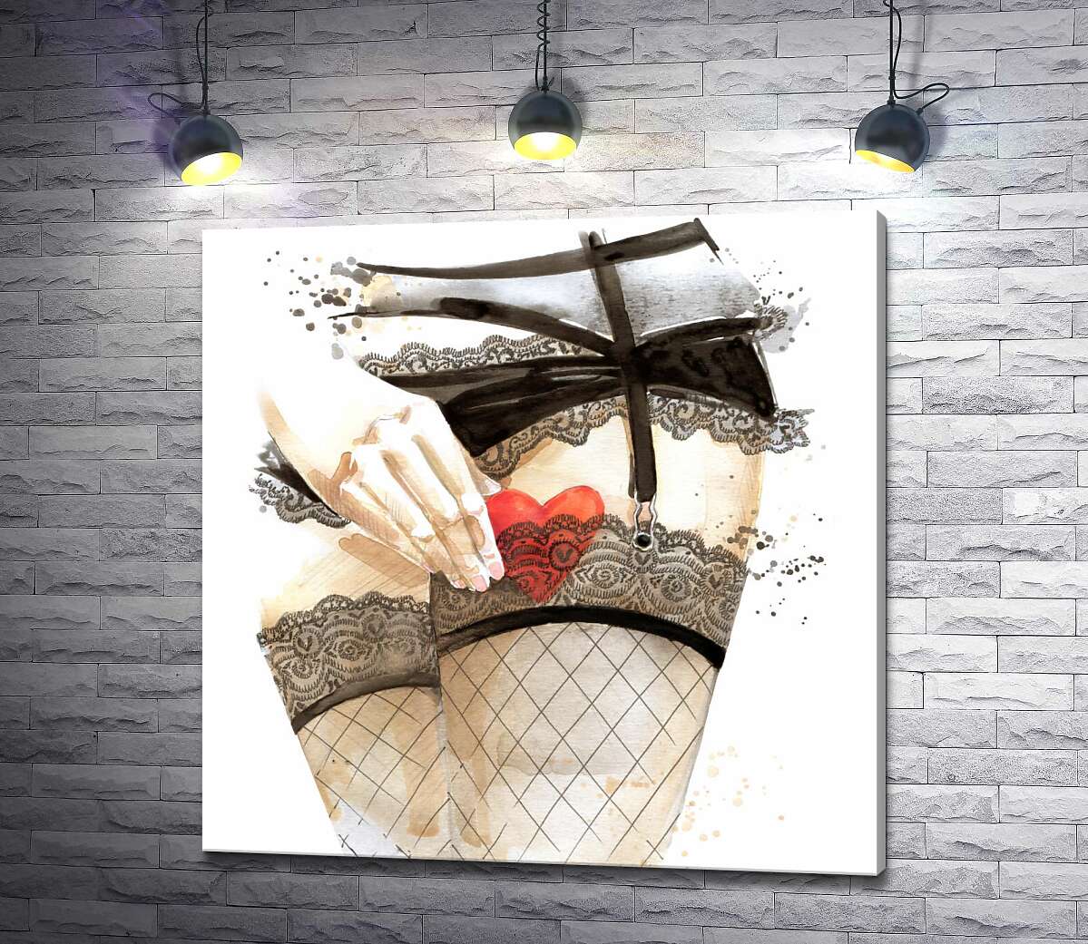 Картина ArtPoster Сердце скрывается за прозрачную подвязку на ноге соблазнительной девушки 130x130 см Модуль №1
Картина ArtPoster Сердце скрывается за прозрачную подвязку на ноге соблазнительной девушки 130x130 см Модуль №1
