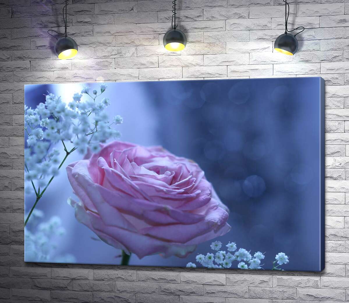Картина ArtPoster Розовая роза и белые гипсофилы на морозно-голубом фоне 130x87 см Модуль №1
Картина ArtPoster Розовая роза и белые гипсофилы на морозно-голубом фоне 130x87 см Модуль №1