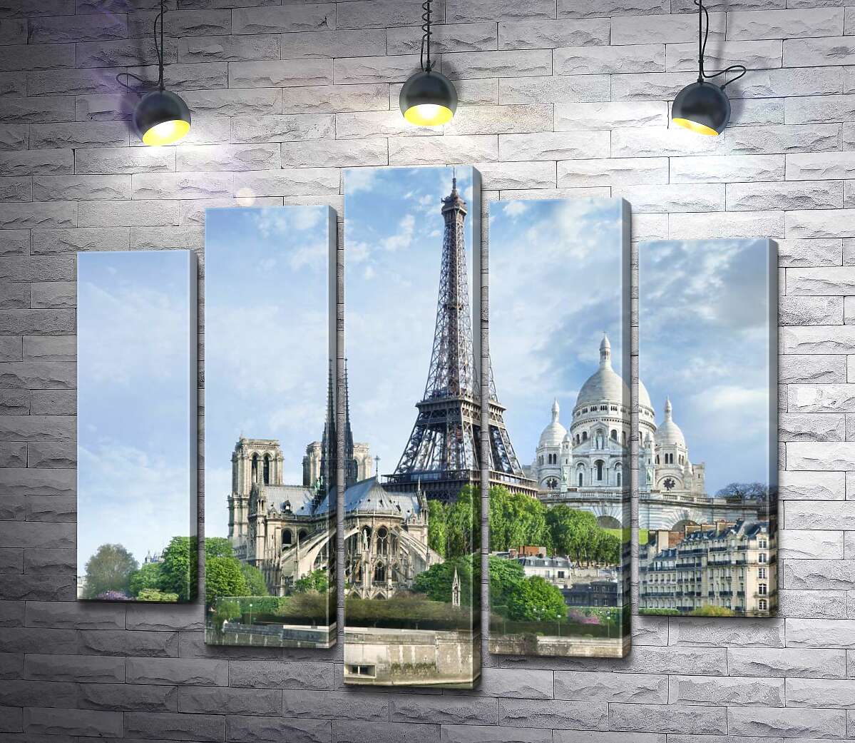 Модульная картина ArtPoster Архитектурные произведения Парижа: Эйфелева башня (Eiffel tower), Нотр-Дам-де-Пари (Notre Dame de Paris), базилика Сакре-Кер (Basilique du Sacre Cœur) 130x115 см Модуль №26
Модульная картина ArtPoster Архитектурные произведения Парижа: Эйфелева башня (Eiffel tower), Нотр-Дам-де-Пари (Notre Dame de Paris), базилика Сакре-Кер (Basilique du Sacre Cœur) 130x115 см Модуль №26