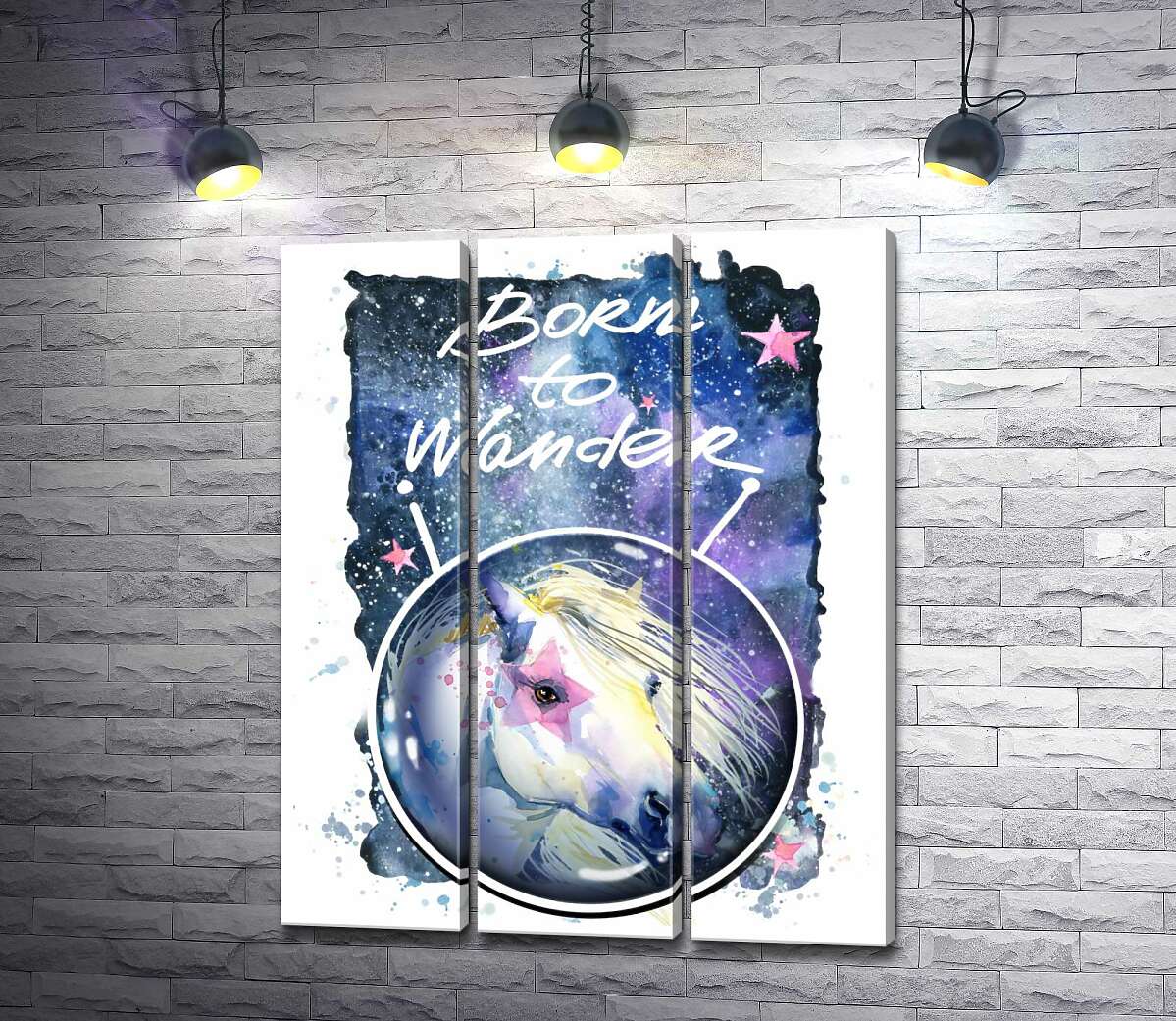 Модульная картина ArtPoster Белая лошадь с розовой звездой на глазу под надписью "born to wander" 60x77 см Модуль №11
Модульная картина ArtPoster Белая лошадь с розовой звездой на глазу под надписью "born to wander" 60x77 см Модуль №11