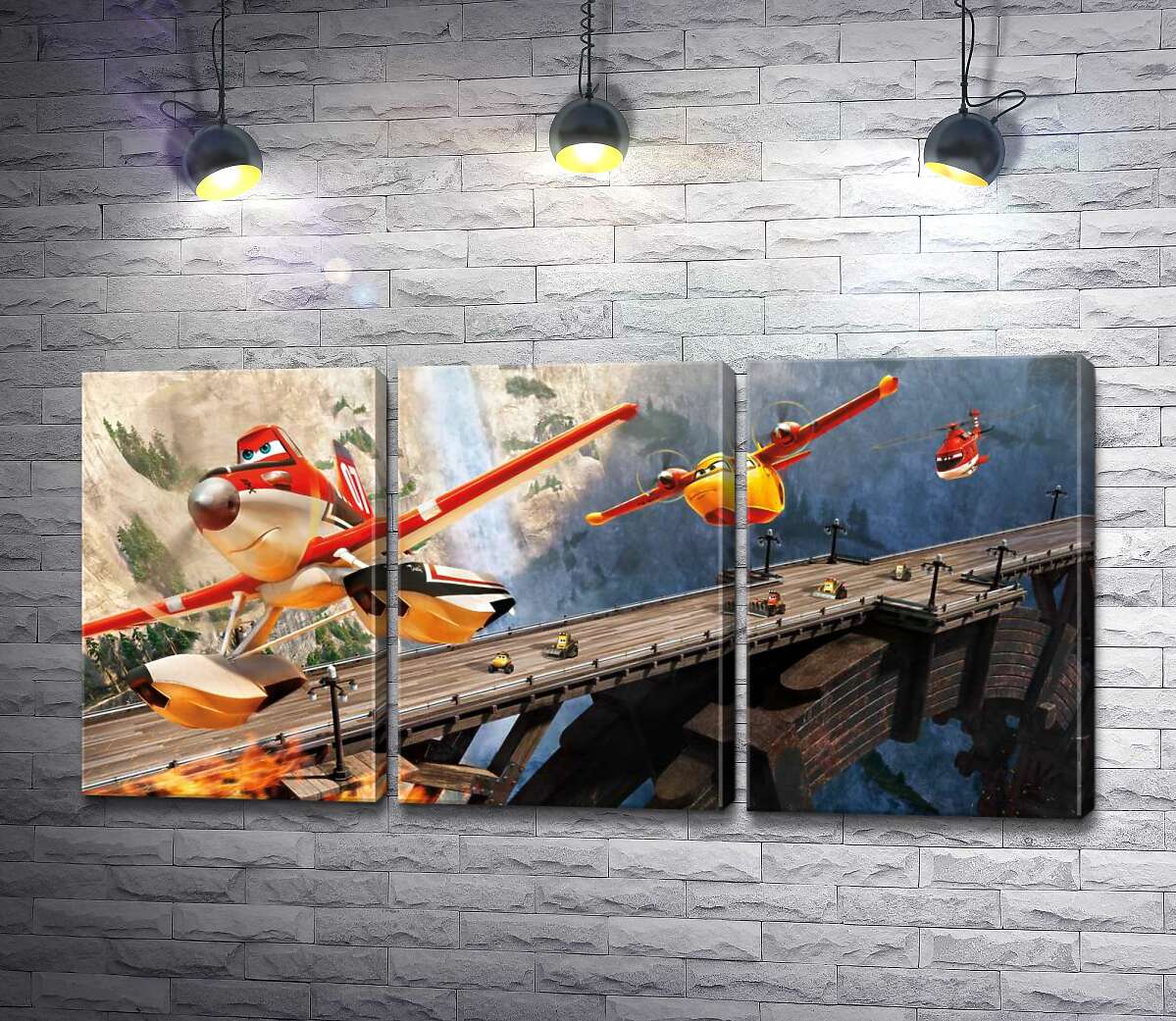 Модульная картина ArtPoster Герои мультфильма "Самолеты" спешат на спасательную операцию 132x65 см Модуль №11
Модульная картина ArtPoster Герои мультфильма "Самолеты" спешат на спасательную операцию 132x65 см Модуль №11