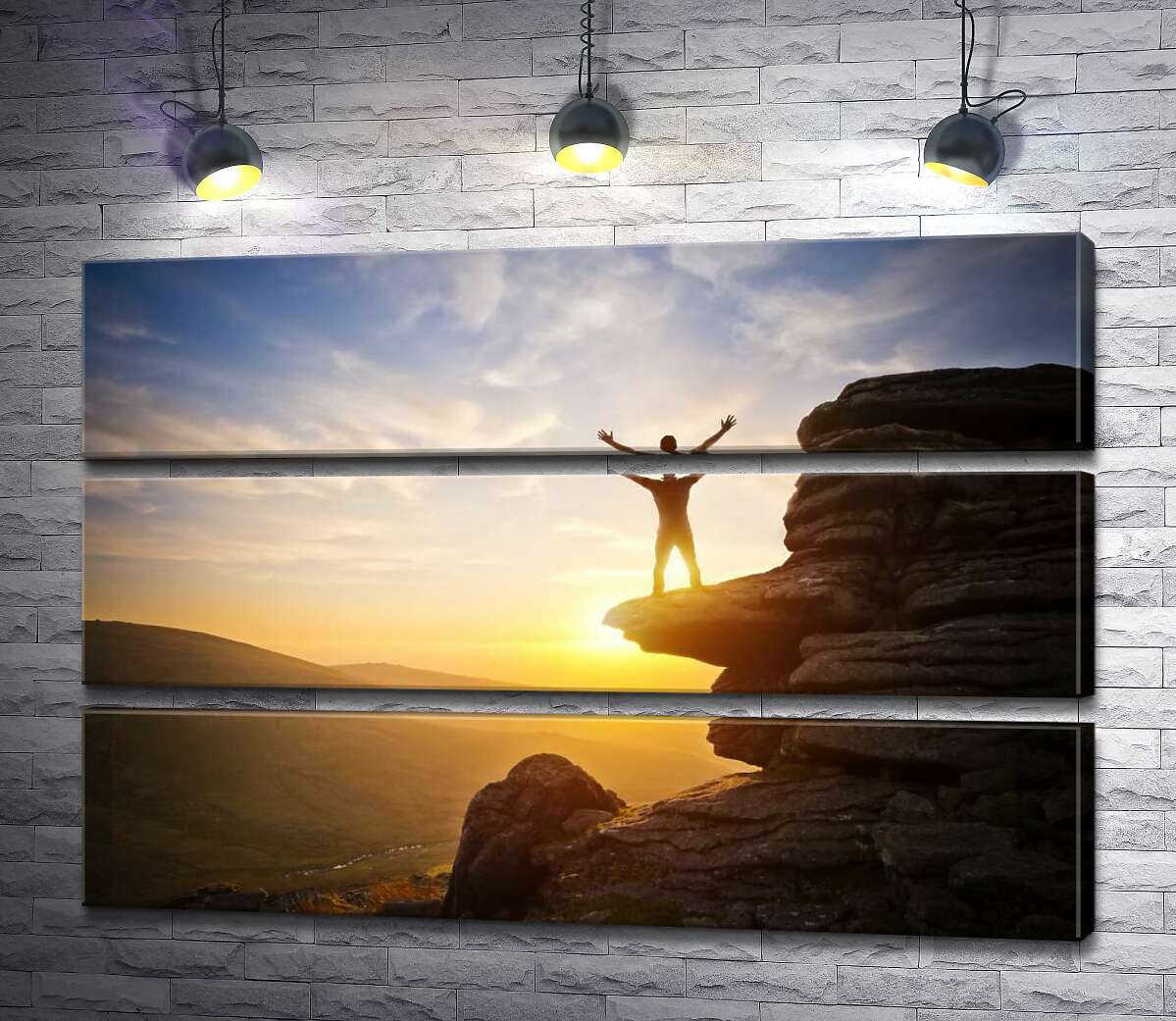 Модульная картина ArtPoster Единение с природой: человек на вершине горы в солнечных лучах 130x87 см Модуль №13
Модульная картина ArtPoster Единение с природой: человек на вершине горы в солнечных лучах 130x87 см Модуль №13