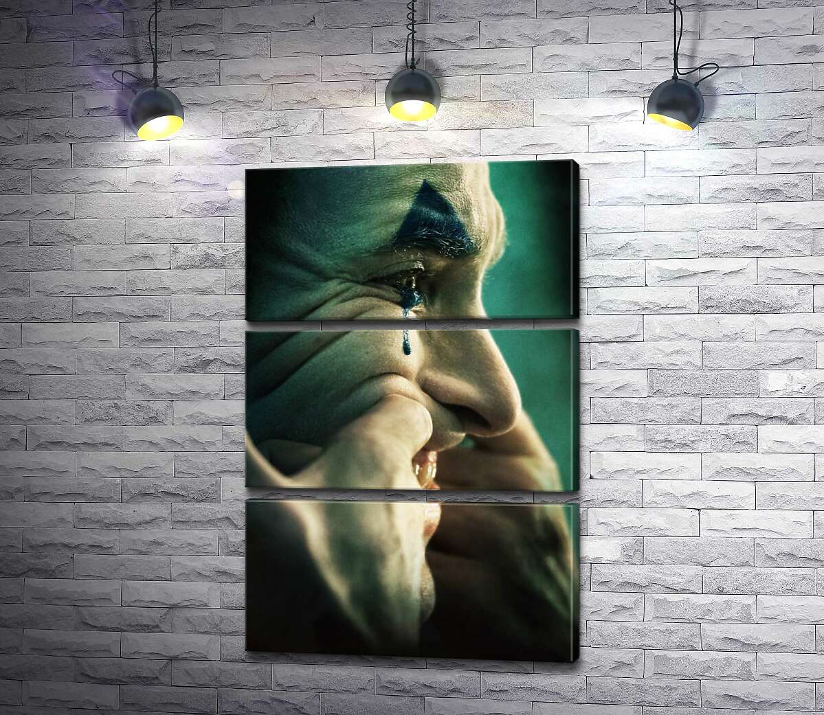 Модульная картина ArtPoster Джокер сквозь слезы натягивает улыбку на лицо 130x195 см Модуль №13
Модульная картина ArtPoster Джокер сквозь слезы натягивает улыбку на лицо 130x195 см Модуль №13