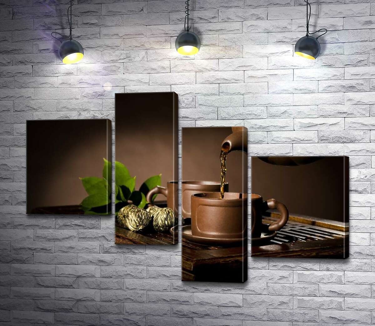 Модульная картина ArtPoster Горячий травяной чай наполняет стилизованные чашки 100x69 см Модуль №20 
Модульная картина ArtPoster Горячий травяной чай наполняет стилизованные чашки 100x69 см Модуль №20