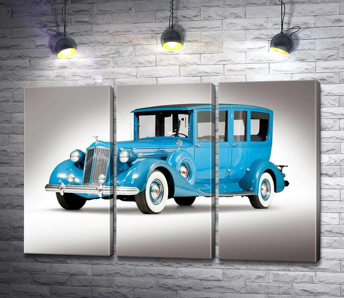 Модульная картина ArtPoster Голубой лимузин 1937 американской компании Packard 102x67 см Модуль №11
Модульная картина ArtPoster Голубой лимузин 1937 американской компании Packard 102x67 см Модуль №11