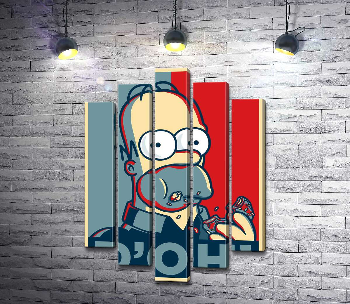 Модульная картина ArtPoster Гомер Симпсон (Homer Simpson) объедается донатами 130x186 см Модуль №26
Модульная картина ArtPoster Гомер Симпсон (Homer Simpson) объедается донатами 130x186 см Модуль №26