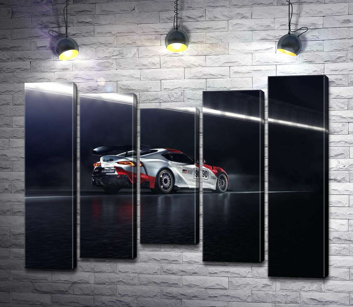 Модульная картина ArtPoster Гоночный автомобиль Тойота (Toyota GR Supra GT4) разгоняется на трассе 130x99 см Модуль №28
Модульная картина ArtPoster Гоночный автомобиль Тойота (Toyota GR Supra GT4) разгоняется на трассе 130x99 см Модуль №28