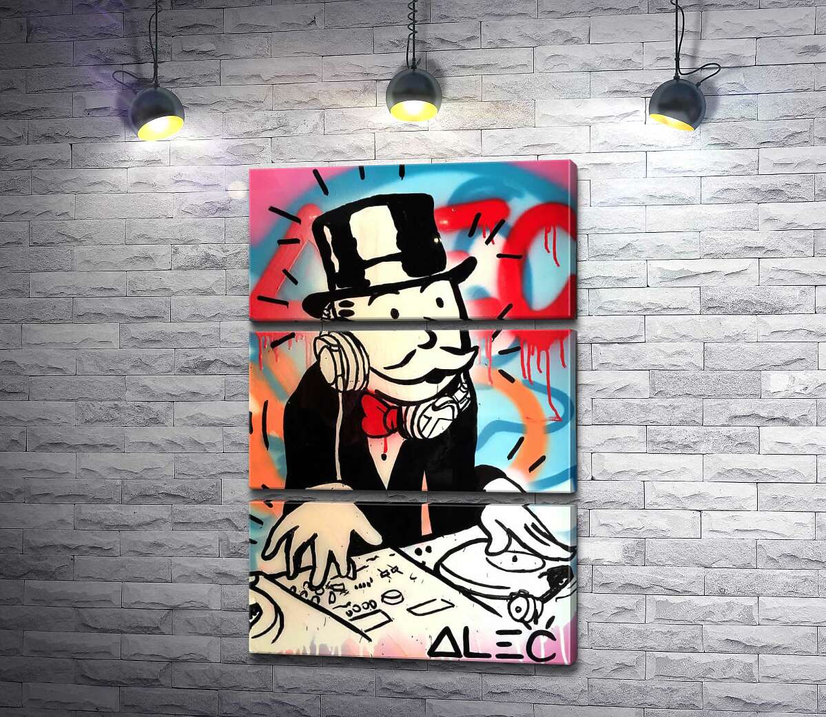 Модульная картина ArtPoster Диджей Монополи (DJ Monopoly) - Алек Монополи (Alec Monopoly) 50x78 см Модуль №13
Модульная картина ArtPoster Диджей Монополи (DJ Monopoly) - Алек Монополи (Alec Monopoly) 50x78 см Модуль №13