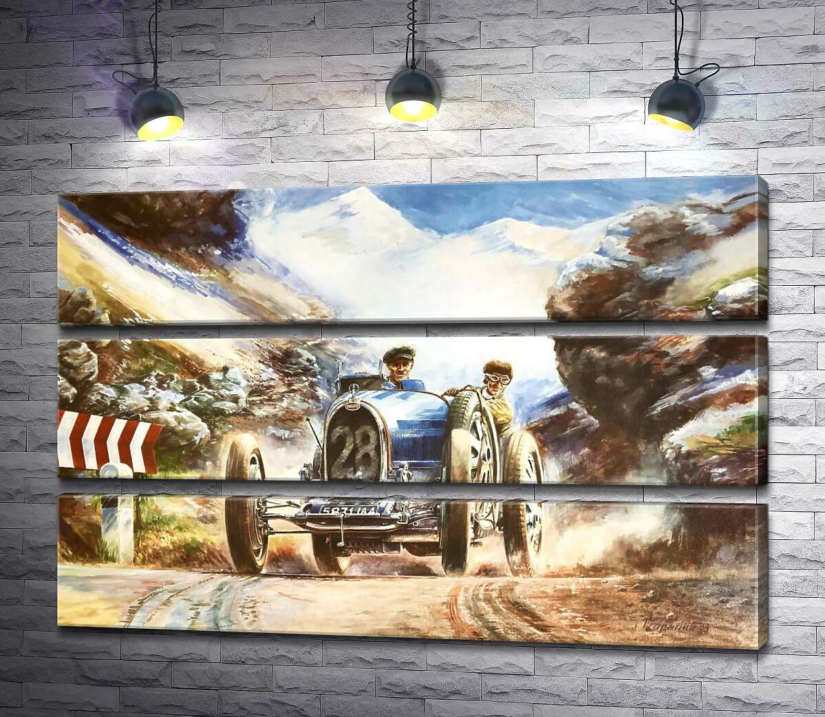 Модульная картина ArtPoster Гоночный автомобиль Bugatti Type 35 на трассе среди заснеженных Альп 95x60 см Модуль №13
Модульная картина ArtPoster Гоночный автомобиль Bugatti Type 35 на трассе среди заснеженных Альп 95x60 см Модуль №13