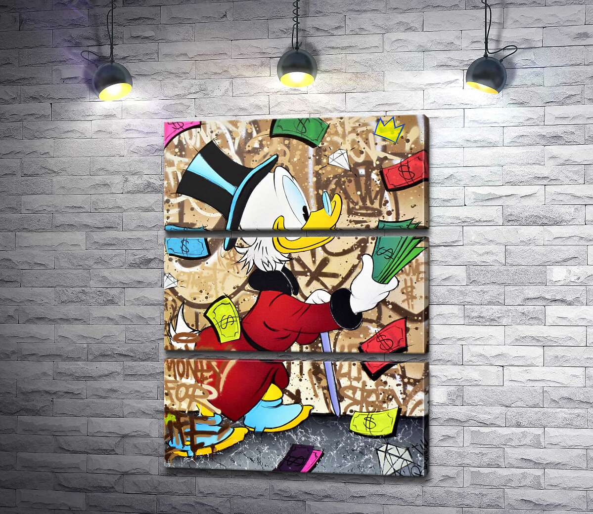 Модульная картина ArtPoster Деньги на жизнь: Скрудж МакДак (Scrooge McDuck) 130x177 см Модуль №13
Модульная картина ArtPoster Деньги на жизнь: Скрудж МакДак (Scrooge McDuck) 130x177 см Модуль №13