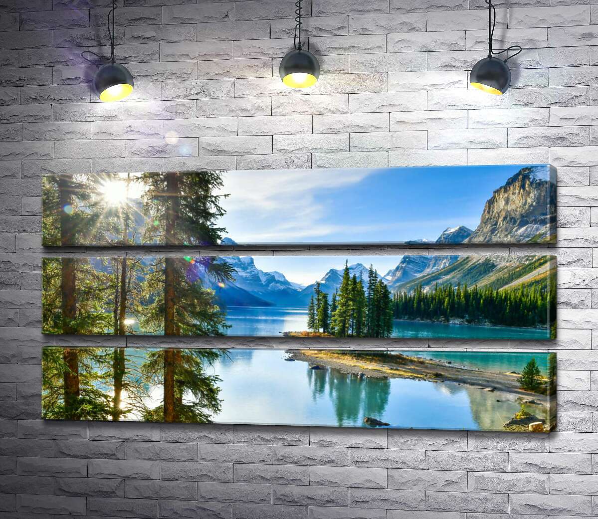 Модульная картина ArtPoster Живописный вид на остров Спирит (Spirit island) среди голубого озера Малинье (Maligne lake) 130x66 см Модуль №13
Модульная картина ArtPoster Живописный вид на остров Спирит (Spirit island) среди голубого озера Малинье (Maligne lake) 130x66 см Модуль №13