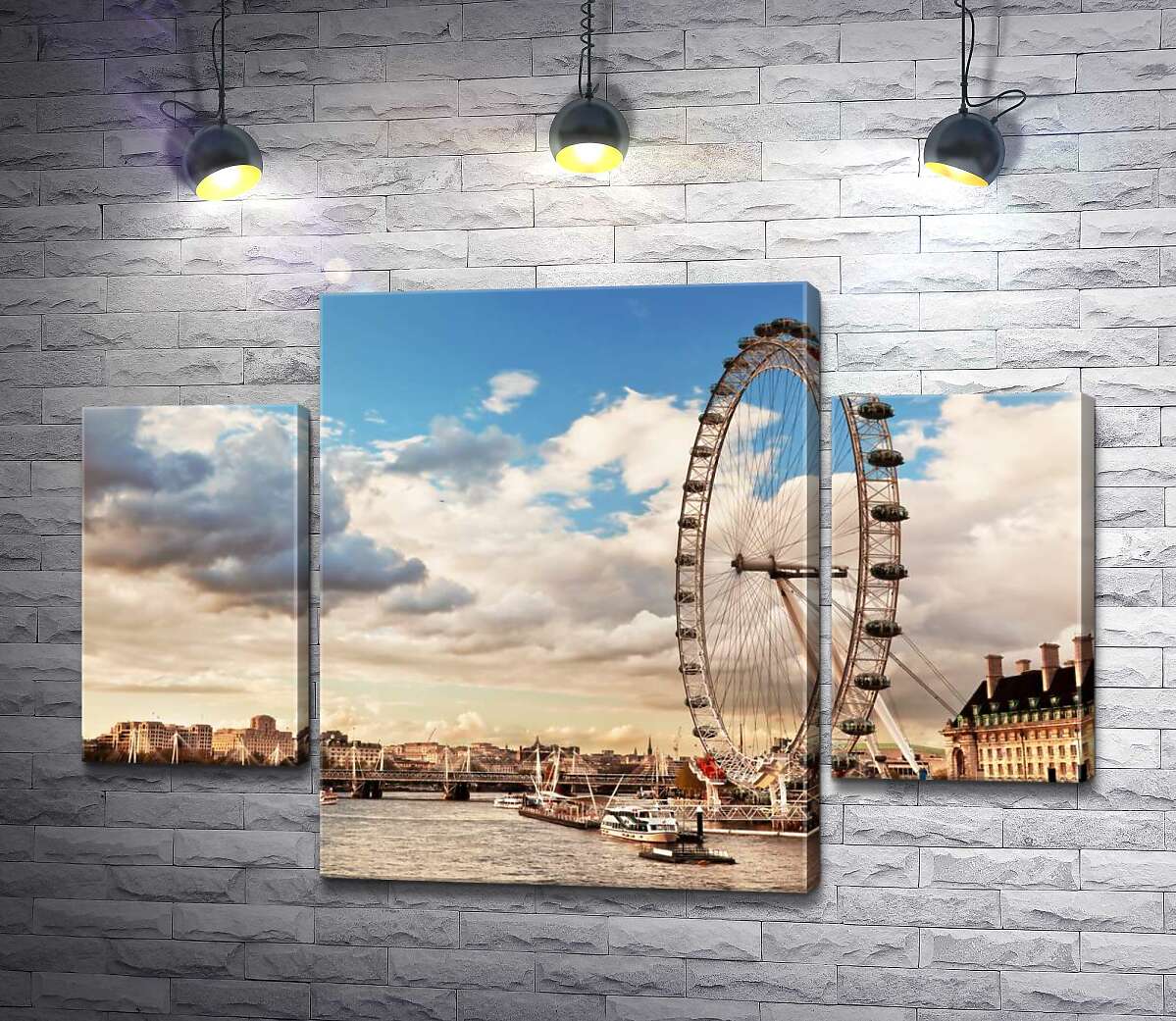 Модульная картина ArtPoster Колесо обзора "Лондонский глаз" (London eye) нависло над водами Темзы 100x69 см Модуль №7
Модульная картина ArtPoster Колесо обзора "Лондонский глаз" (London eye) нависло над водами Темзы 100x69 см Модуль №7