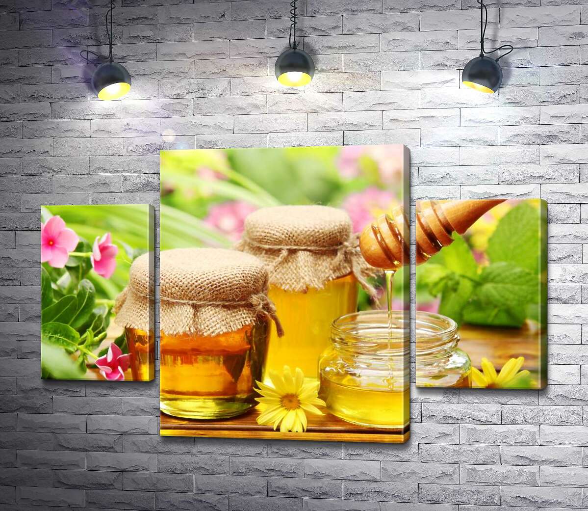 Модульная картина ArtPoster Запах лета в золотистых банках с медом 80x54 см Модуль №7
Модульная картина ArtPoster Запах лета в золотистых банках с медом 80x54 см Модуль №7
