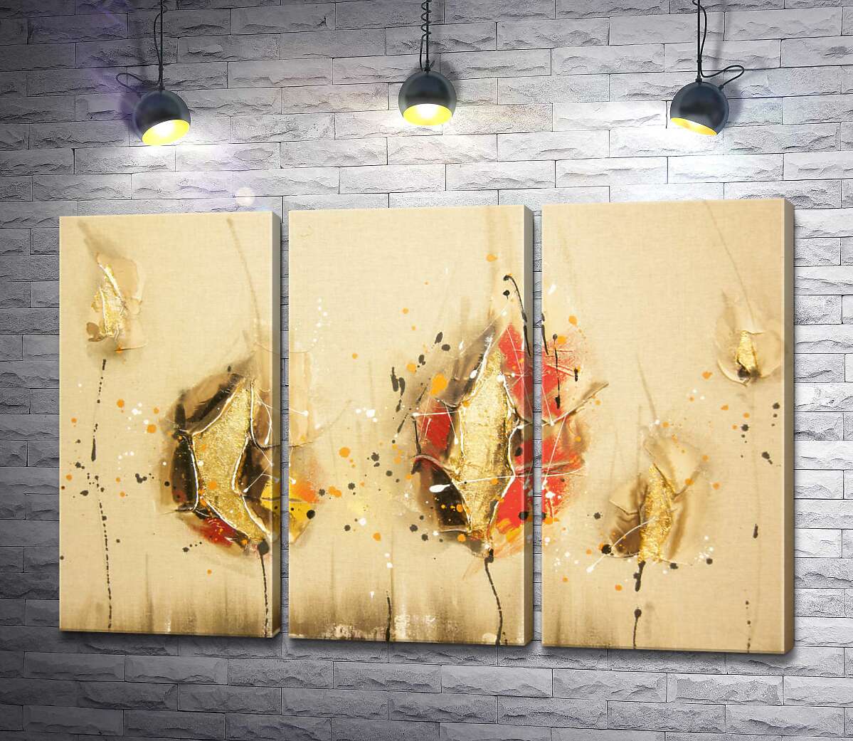 Модульная картина ArtPoster Золотые силуэты абстрактных бутонов 132x87 см Модуль №11
Модульная картина ArtPoster Золотые силуэты абстрактных бутонов 132x87 см Модуль №11