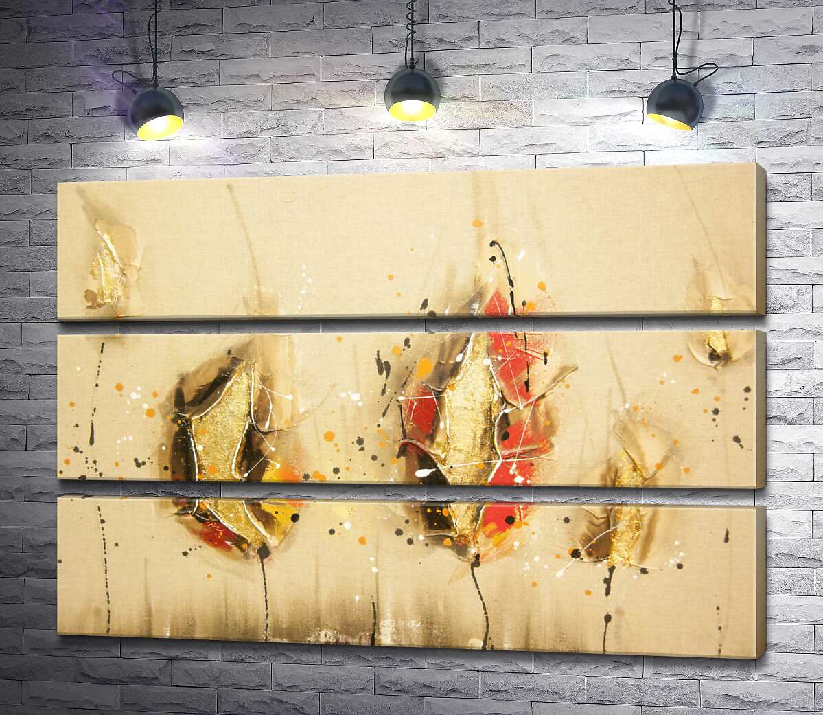 Модульная картина ArtPoster Золотые силуэты абстрактных бутонов 100x69 см Модуль №13
Модульная картина ArtPoster Золотые силуэты абстрактных бутонов 100x69 см Модуль №13