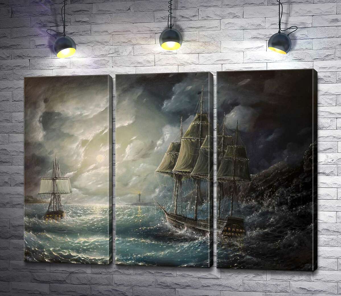 Модульная картина ArtPoster Корабли во власти ночного шторма 60x45 см Модуль №11
Модульная картина ArtPoster Корабли во власти ночного шторма 60x45 см Модуль №11