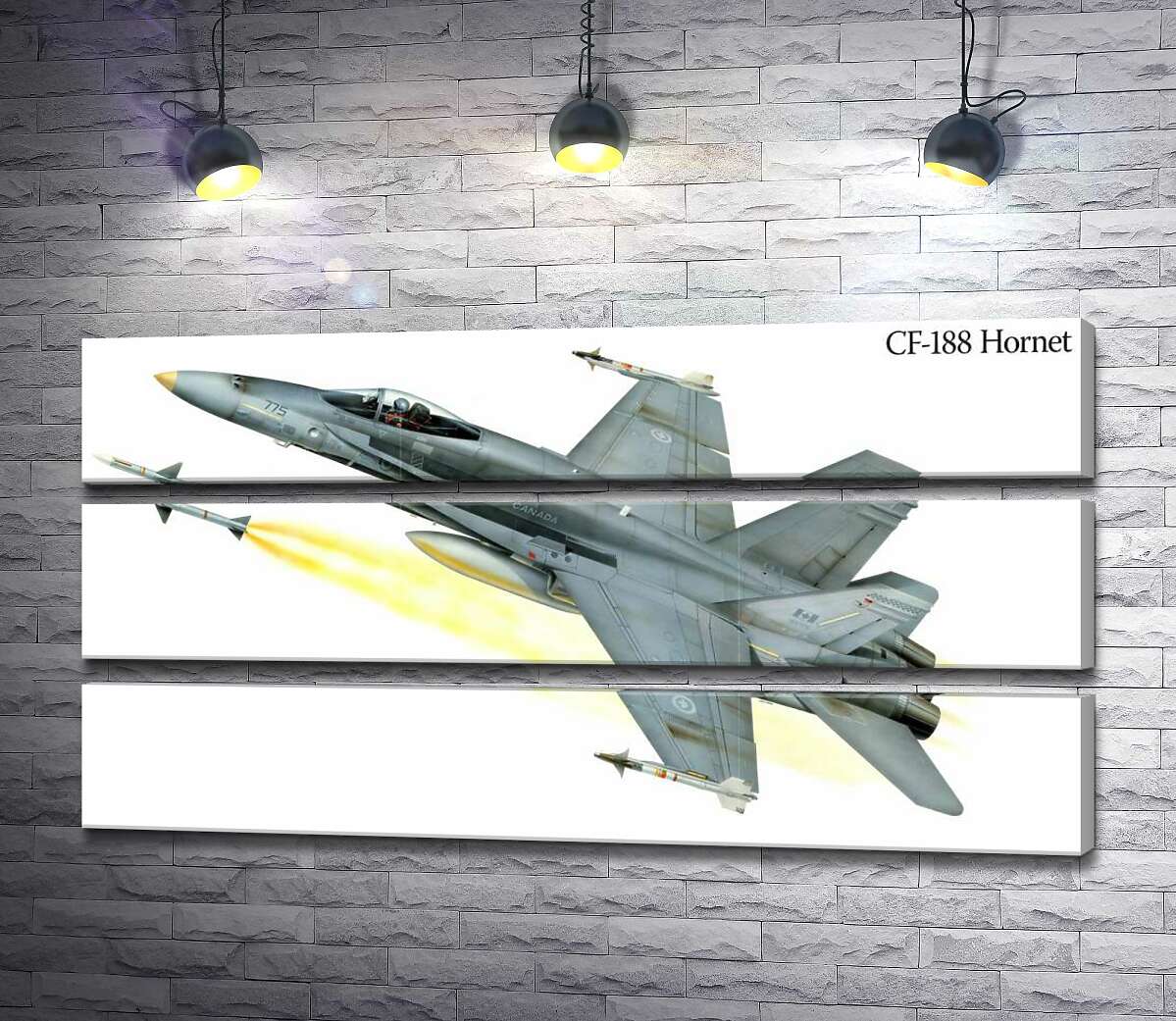 Модульная картина ArtPoster Канадский многоцелевой истребитель McDonnell Douglas CF-18 Hornet 130x66 см Модуль №13
Модульная картина ArtPoster Канадский многоцелевой истребитель McDonnell Douglas CF-18 Hornet 130x66 см Модуль №13