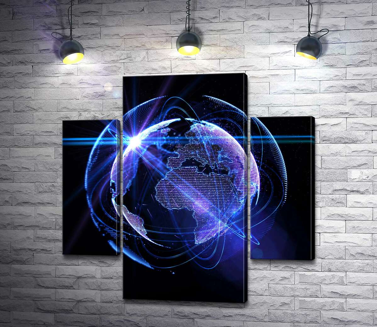 Модульная картина ArtPoster Информационные потоки покрыли планету Земля 80x80 см Модуль №7
Модульная картина ArtPoster Информационные потоки покрыли планету Земля 80x80 см Модуль №7