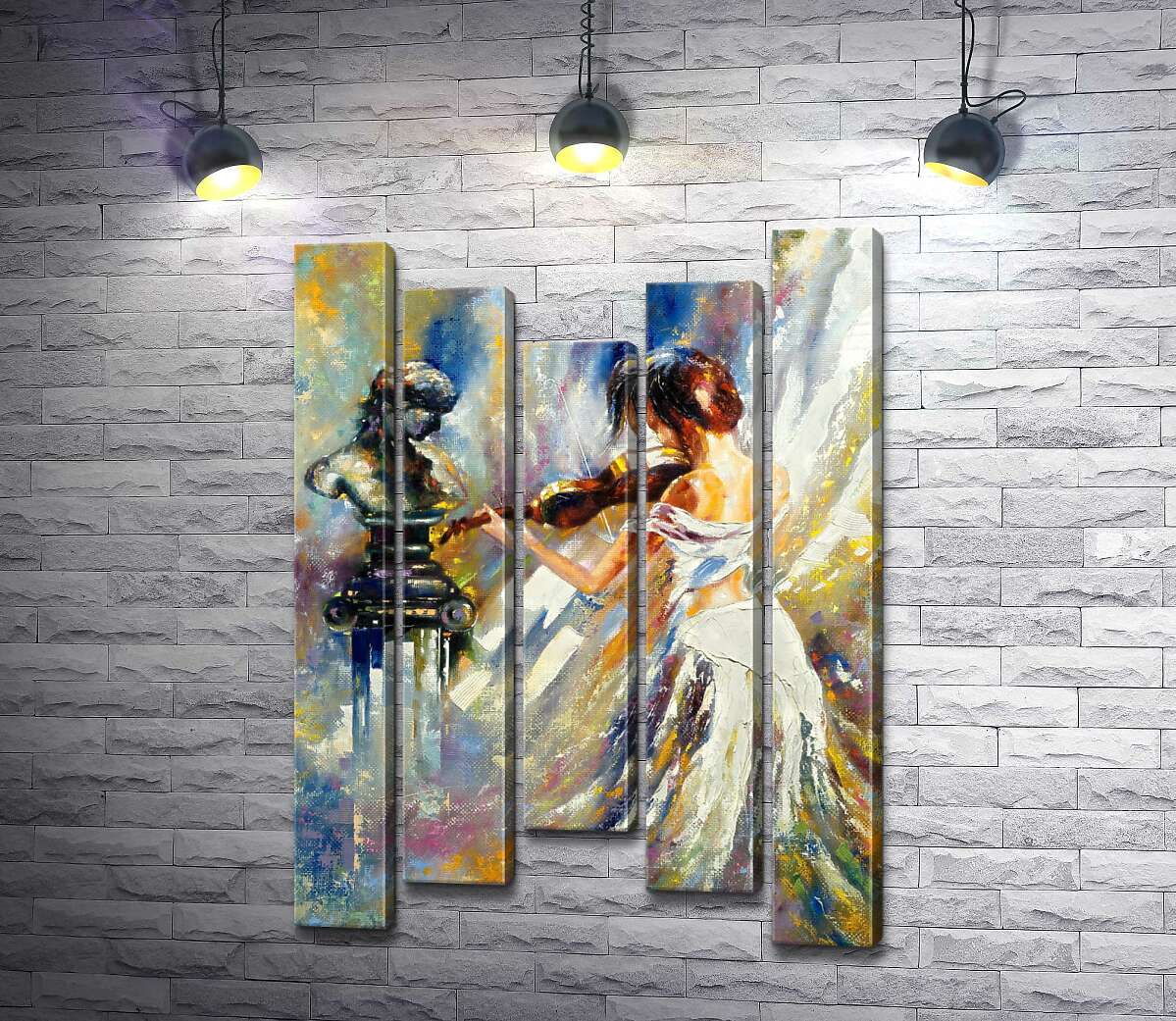 Модульная картина ArtPoster Изящная девушка играет на скрипке перед греческой статуей 100x145 см Модуль №28
Модульная картина ArtPoster Изящная девушка играет на скрипке перед греческой статуей 100x145 см Модуль №28