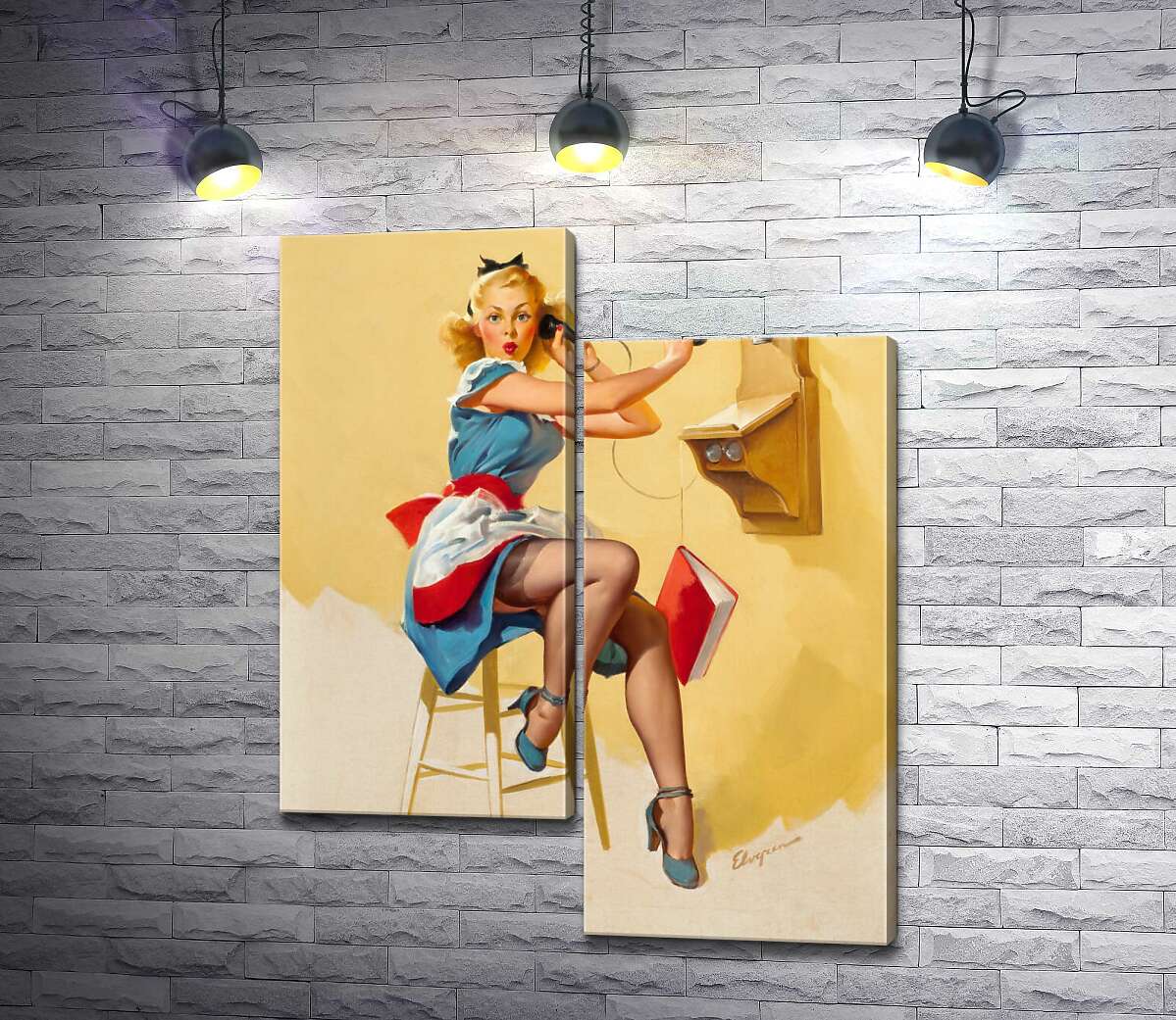 Модульная картина ArtPoster Застукали: милая официантка разговаривает по телефону 100x126 см Модуль №5
Модульная картина ArtPoster Застукали: милая официантка разговаривает по телефону 100x126 см Модуль №5