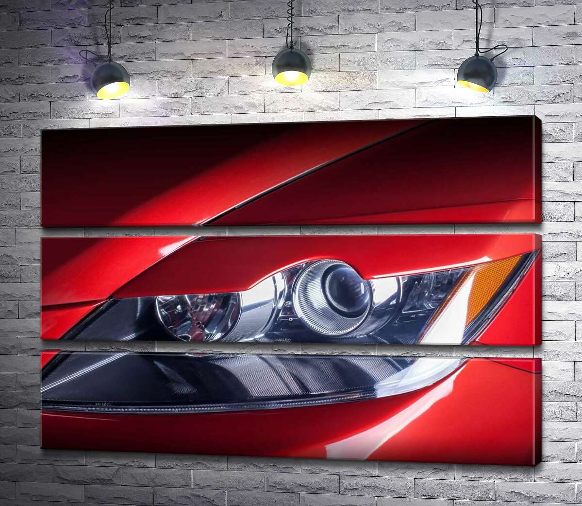 Модульная картина ArtPoster Изгиб фары красного автомобиля Mazda CX-7 130x87 см Модуль №13
Модульная картина ArtPoster Изгиб фары красного автомобиля Mazda CX-7 130x87 см Модуль №13