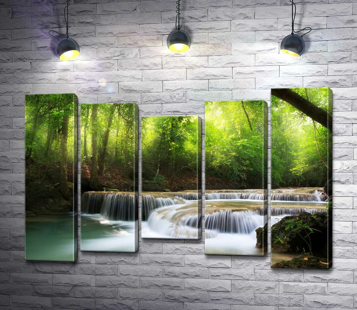 Модульная картина ArtPoster Идеальные завитки водопадов в тени салатовых тонов леса 100x69 см Модуль №28
Модульная картина ArtPoster Идеальные завитки водопадов в тени салатовых тонов леса 100x69 см Модуль №28