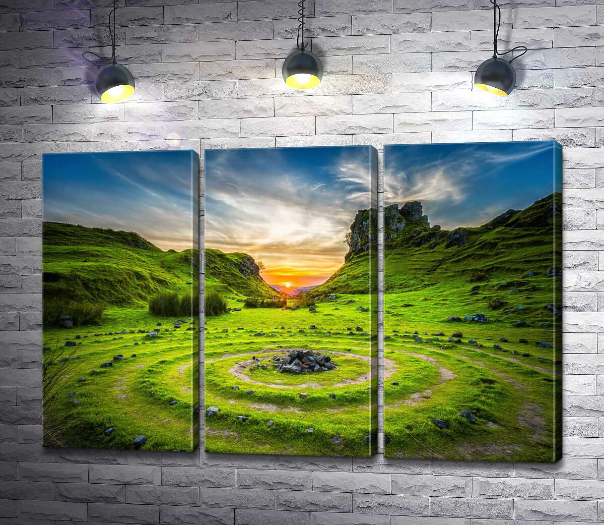 Модульная картина ArtPoster Загадочные круги на изумрудной траве в долине Фей (The Fairy Glen) 102x67 см Модуль №11
Модульная картина ArtPoster Загадочные круги на изумрудной траве в долине Фей (The Fairy Glen) 102x67 см Модуль №11
