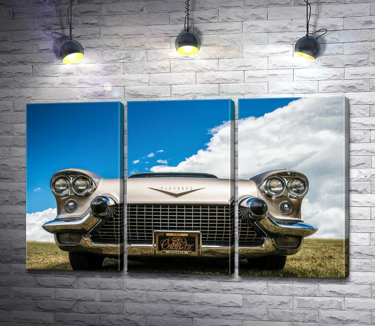 Модульная картина ArtPoster Золотое покрытие автомобиля Кадиллак (Cadillac Eldorado Seville) 1957 года 132x79 см Модуль №11
Модульная картина ArtPoster Золотое покрытие автомобиля Кадиллак (Cadillac Eldorado Seville) 1957 года 132x79 см Модуль №11