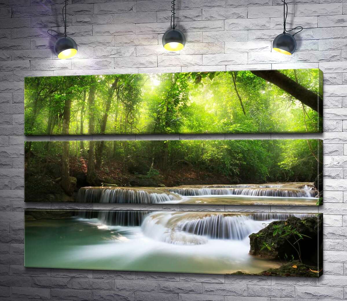Модульная картина ArtPoster Идеальные завитки водопадов в тени салатовых тонов леса 90x60 см Модуль №13
Модульная картина ArtPoster Идеальные завитки водопадов в тени салатовых тонов леса 90x60 см Модуль №13