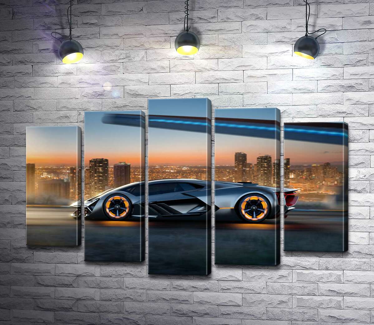 Модульная картина ArtPoster Инновационная модель электромобиля Ламборгини (Lamborghini Terzo Millennio) 100x67 см Модуль №26
Модульная картина ArtPoster Инновационная модель электромобиля Ламборгини (Lamborghini Terzo Millennio) 100x67 см Модуль №26