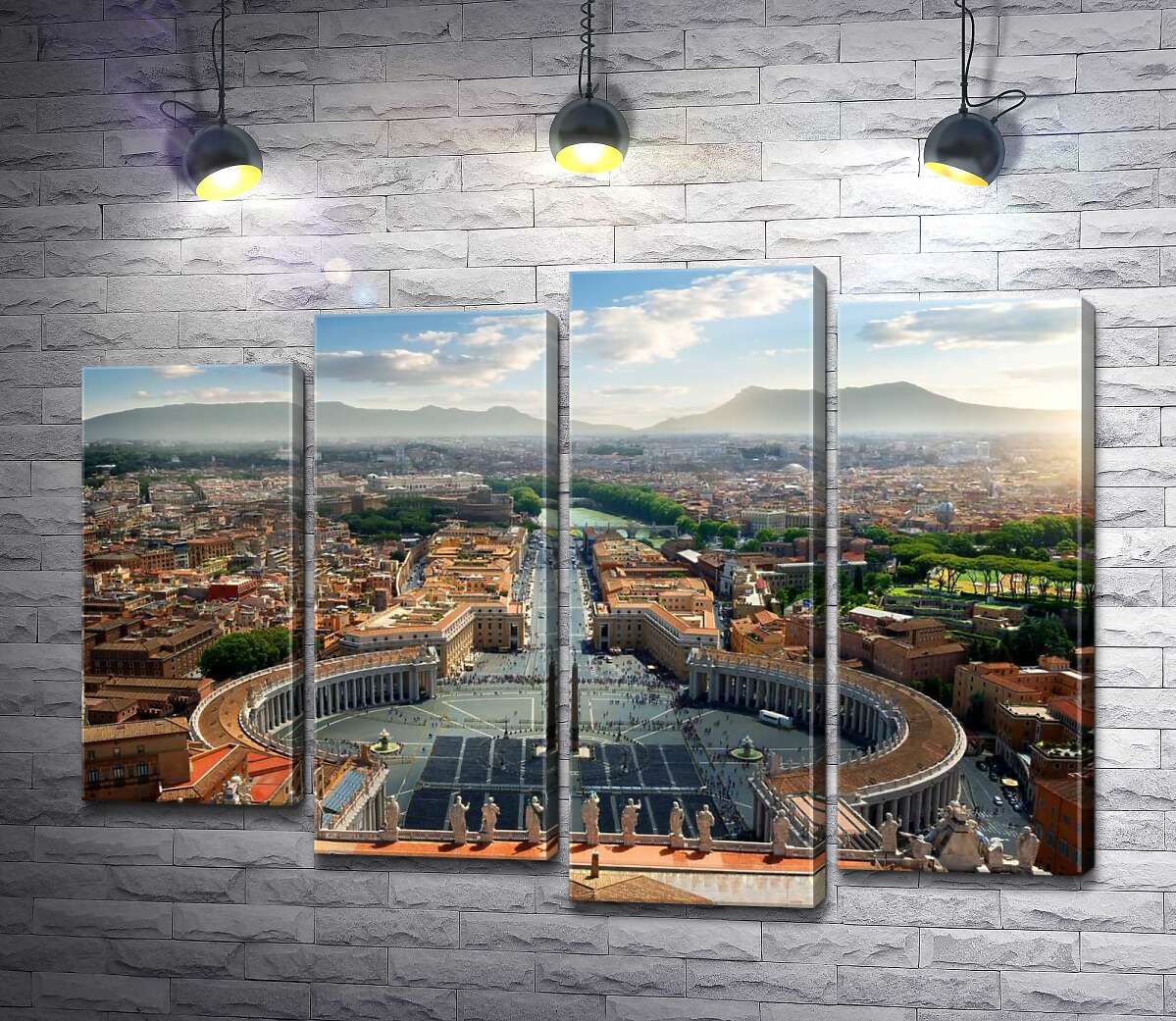 Модульная картина ArtPoster Идеальная симметрия Площади Святого Петра (Saint Peter's Square) в Ватикане 100x73 см Модуль №21
Модульная картина ArtPoster Идеальная симметрия Площади Святого Петра (Saint Peter's Square) в Ватикане 100x73 см Модуль №21