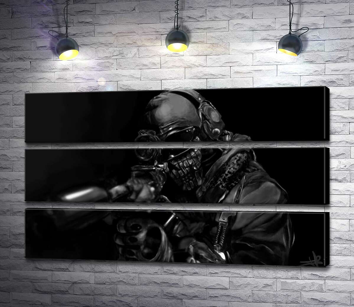 Модульная картина ArtPoster Замаскированный снайпер прицеливается для выстрела 130x75 см Модуль №13
Модульная картина ArtPoster Замаскированный снайпер прицеливается для выстрела 130x75 см Модуль №13
