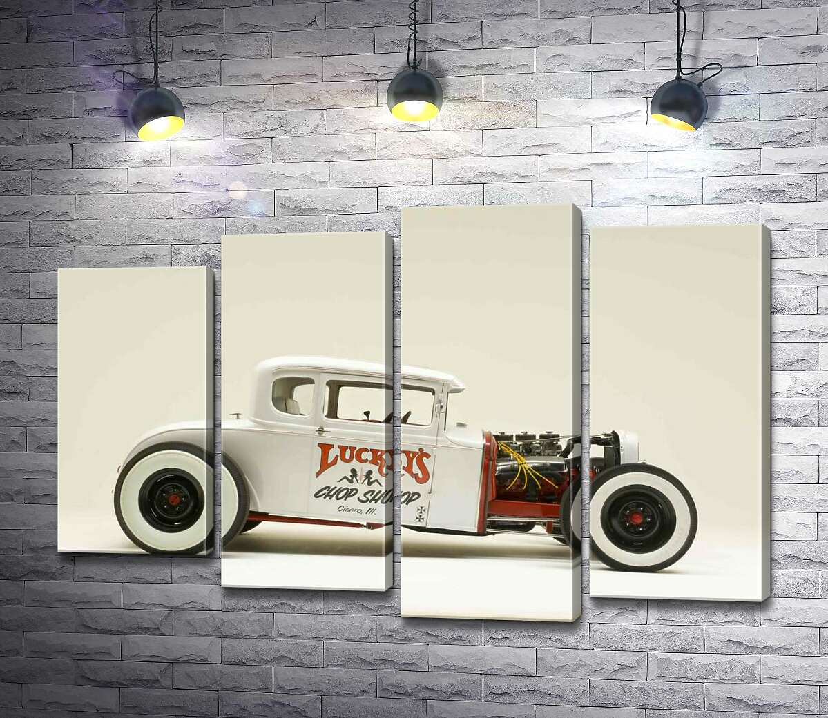 Модульная картина ArtPoster Исключительный белый автомобиль Lucky's chop shop 80x54 см Модуль №21
Модульная картина ArtPoster Исключительный белый автомобиль Lucky's chop shop 80x54 см Модуль №21