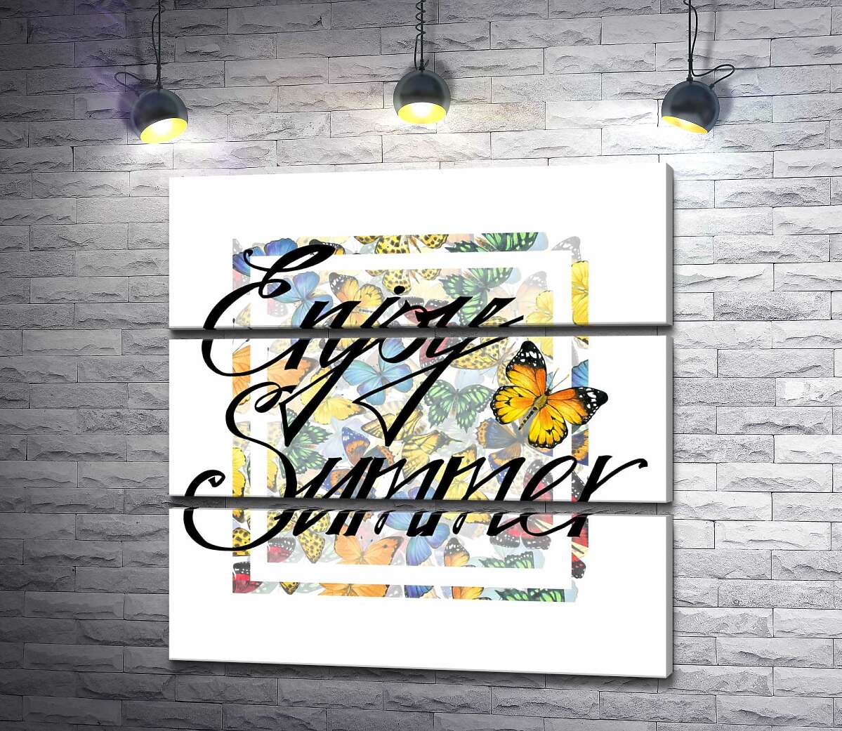 Модульная картина ArtPoster Изысканная надпись "enjoy summer" на фоне бабочек 130x132 см Модуль №13
Модульная картина ArtPoster Изысканная надпись "enjoy summer" на фоне бабочек 130x132 см Модуль №13