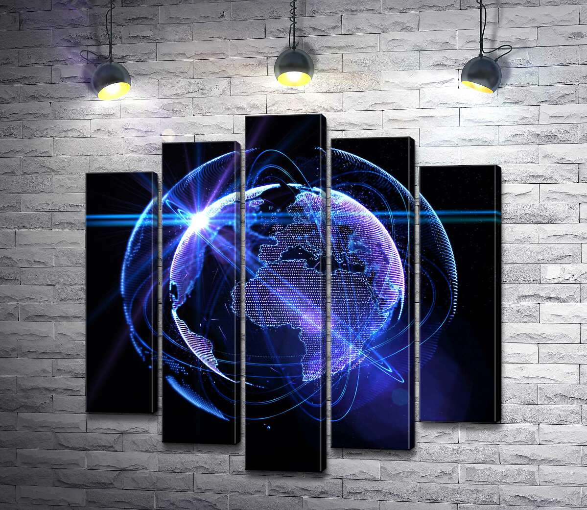 Модульная картина ArtPoster Информационные потоки покрыли планету Земля 100x100 см Модуль №26
Модульная картина ArtPoster Информационные потоки покрыли планету Земля 100x100 см Модуль №26