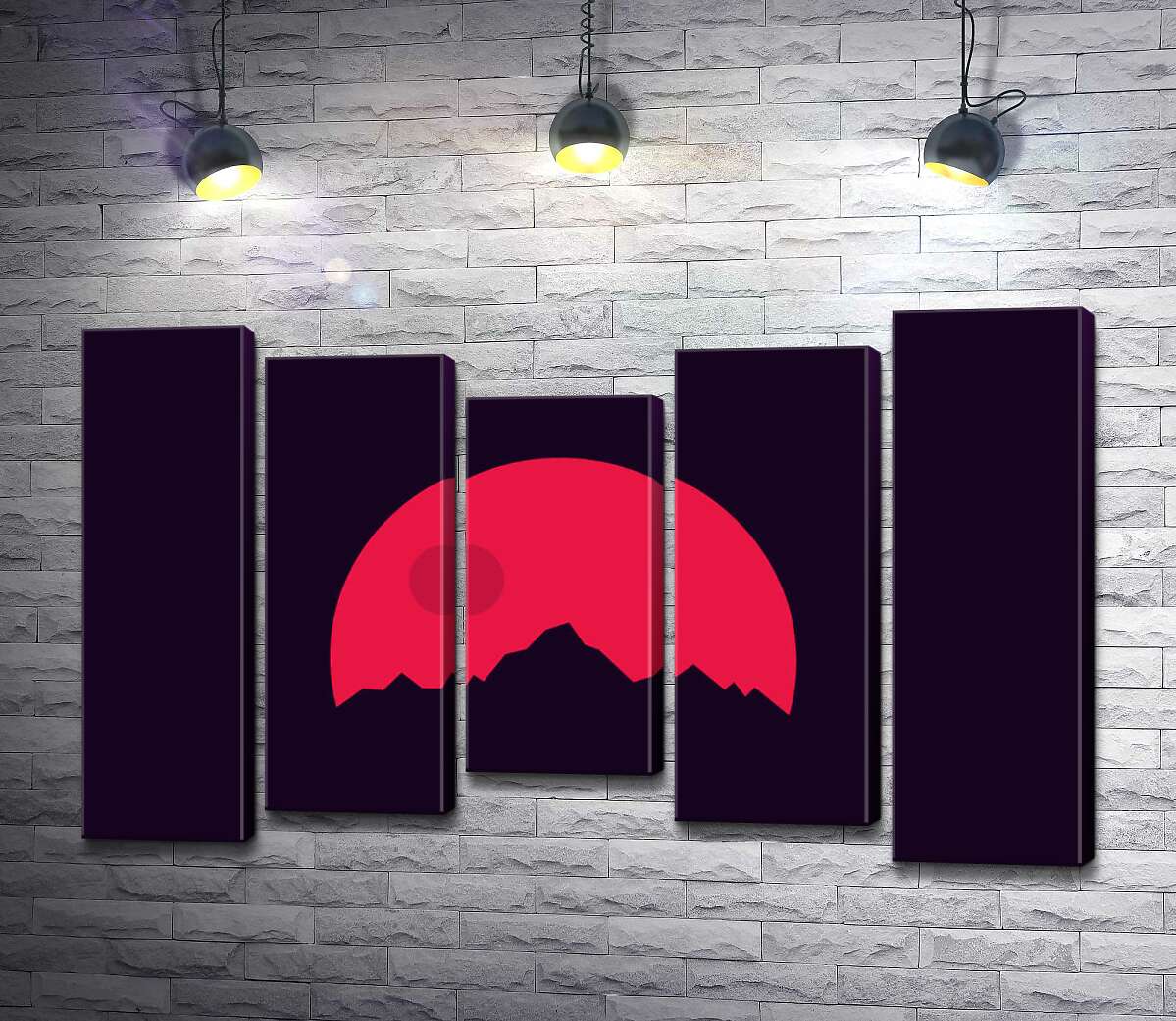 Модульная картина ArtPoster Красный круг солнца взошел над острыми шпилями гор 100x65 см Модуль №28
Модульная картина ArtPoster Красный круг солнца взошел над острыми шпилями гор 100x65 см Модуль №28