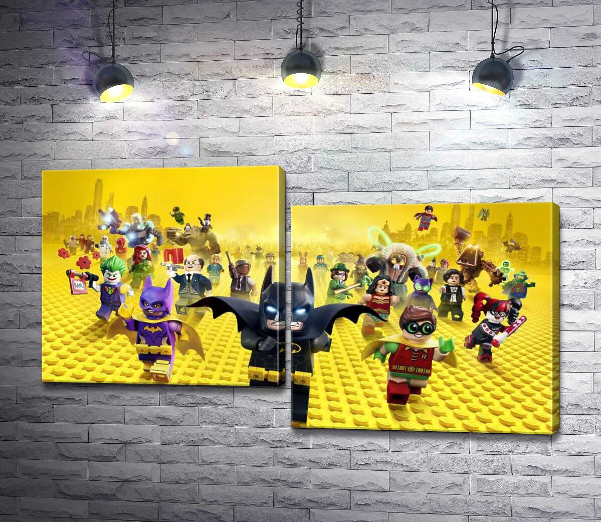 Модульная картина ArtPoster Лего Бэтмен спешит спасать мир на постере к фильму "Lego Фильм: Бэтмен" (The Lego Batman Movie) 100x57 см Модуль №5
Модульная картина ArtPoster Лего Бэтмен спешит спасать мир на постере к фильму "Lego Фильм: Бэтмен" (The Lego Batman Movie) 100x57 см Модуль №5
