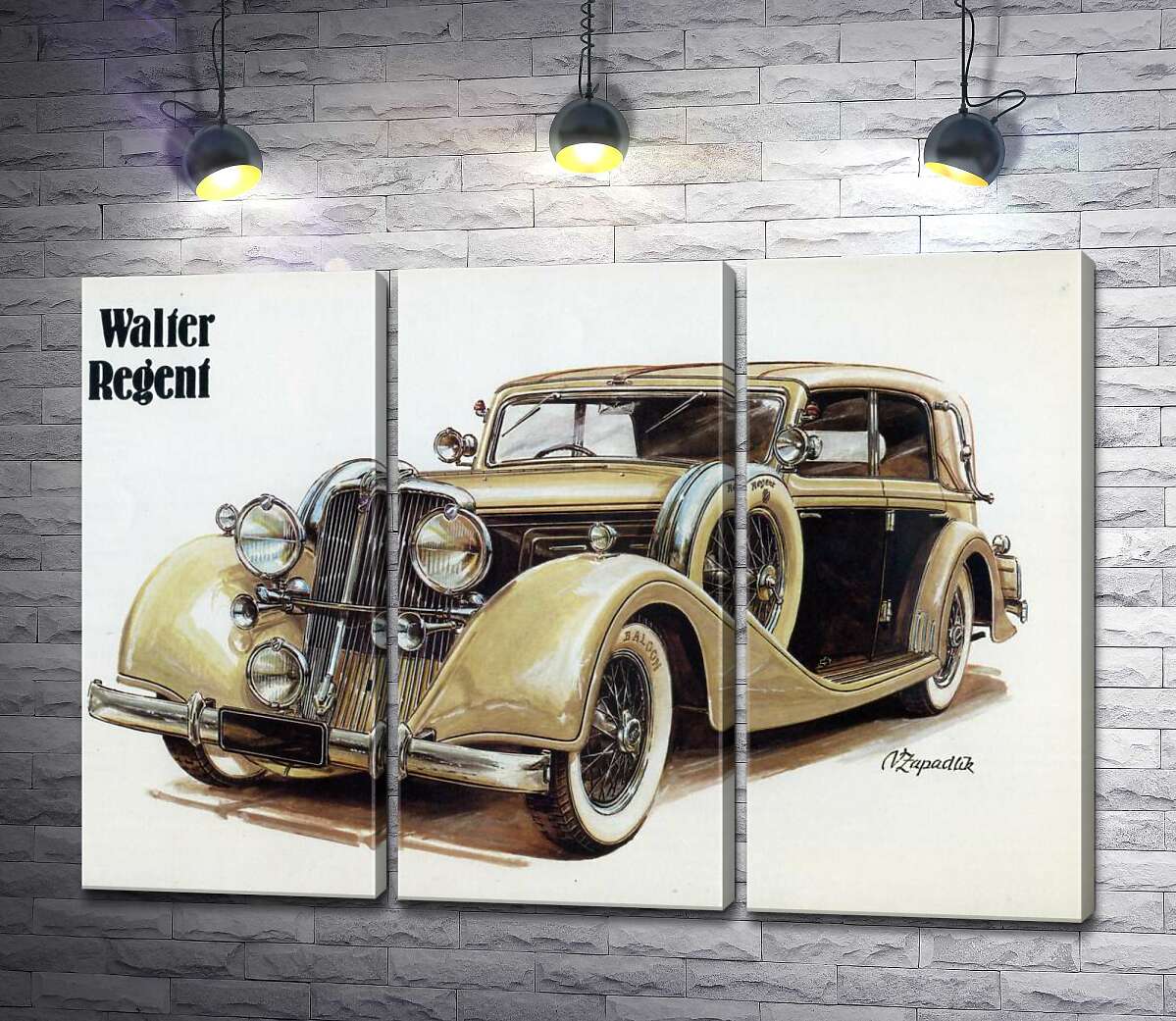 Модульная картина ArtPoster Кремовый блеск автомобиля Walter Regent 132x93 см Модуль №11
Модульная картина ArtPoster Кремовый блеск автомобиля Walter Regent 132x93 см Модуль №11
