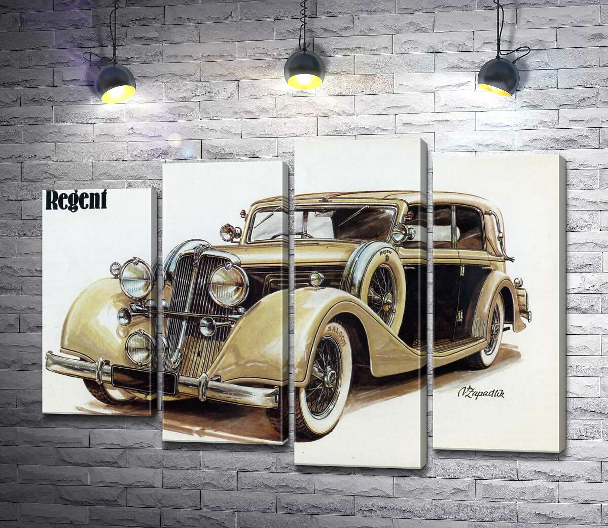 Модульная картина ArtPoster Кремовый блеск автомобиля Walter Regent 100x73 см Модуль №21
Модульная картина ArtPoster Кремовый блеск автомобиля Walter Regent 100x73 см Модуль №21