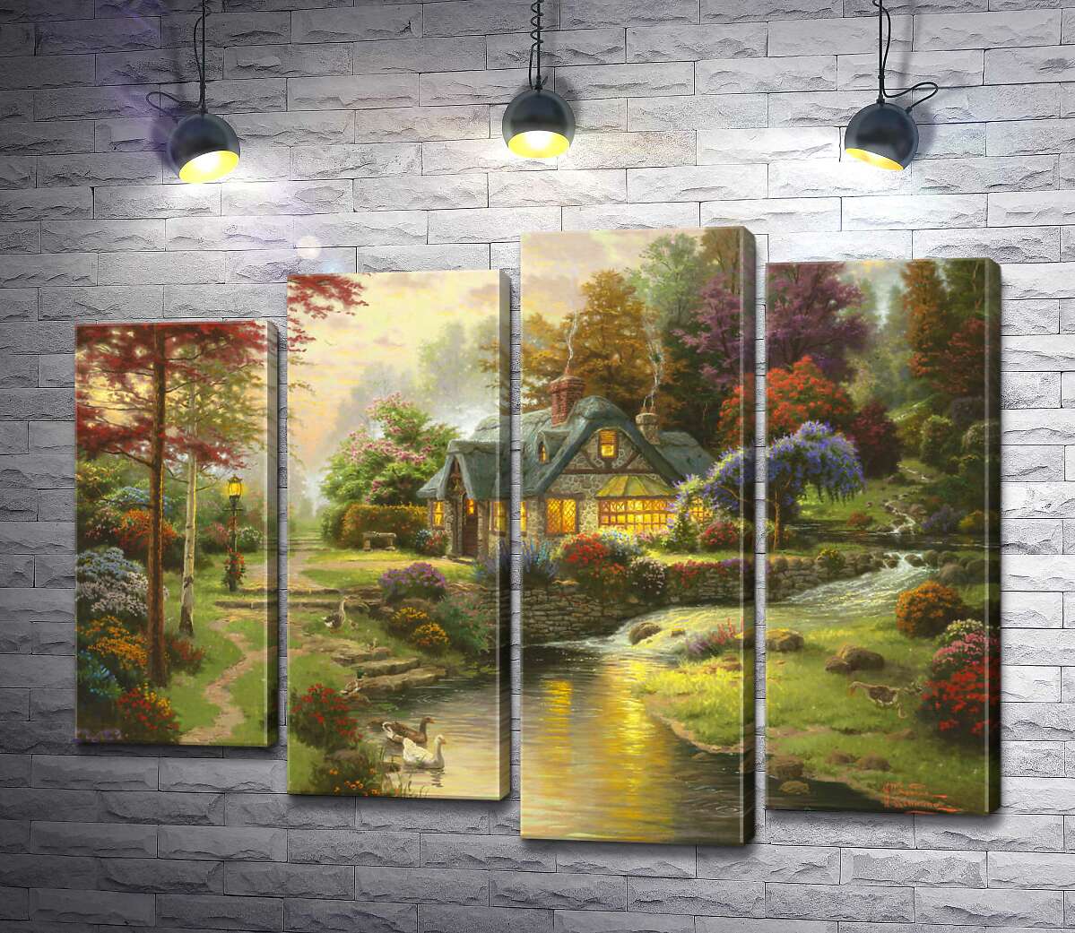 Модульная картина ArtPoster Коттедж у спокойной воды (Stillwater Cottage) - Томас Кинкейд (Thomas Kinkade) 100x77 см Модуль №21
Модульная картина ArtPoster Коттедж у спокойной воды (Stillwater Cottage) - Томас Кинкейд (Thomas Kinkade) 100x77 см Модуль №21