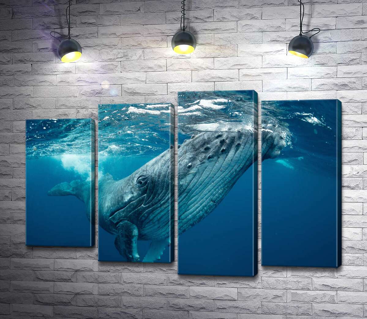 Модульная картина ArtPoster Могучие очертания кита в океане 132x89 см Модуль №21
Модульная картина ArtPoster Могучие очертания кита в океане 132x89 см Модуль №21