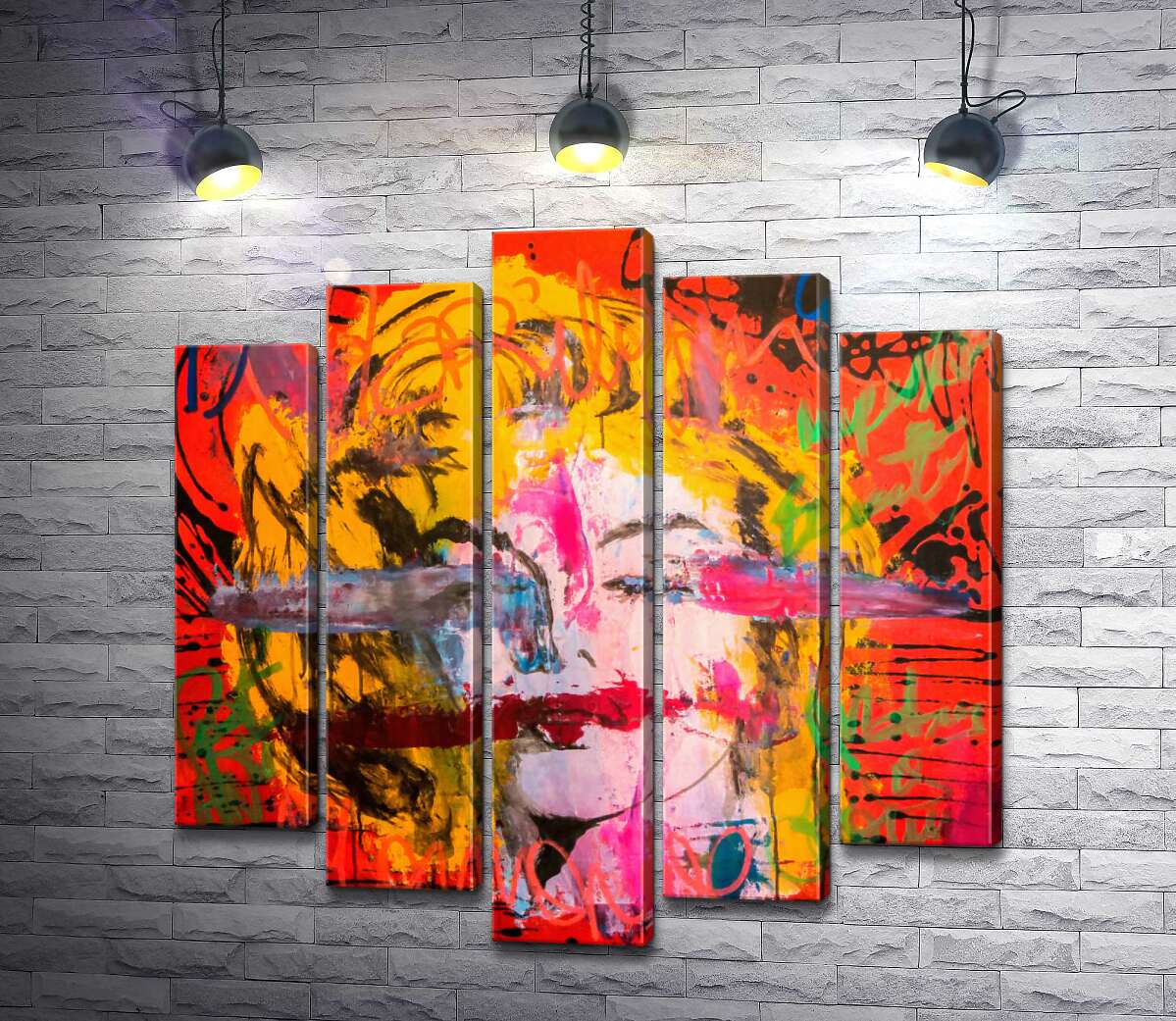 Модульная картина ArtPoster Креативный взгляд на портрет Мэрилин Монро (Marilyn Monroe) 130x133 см Модуль №26
Модульная картина ArtPoster Креативный взгляд на портрет Мэрилин Монро (Marilyn Monroe) 130x133 см Модуль №26