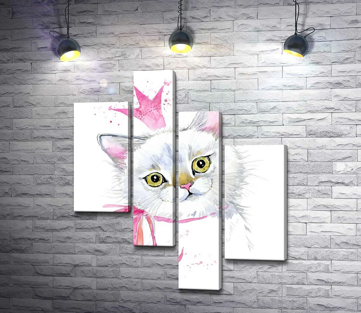 Модульная картина ArtPoster Нежная кошечка с розовым бантиком и короной 100x119 см Модуль №20
Модульная картина ArtPoster Нежная кошечка с розовым бантиком и короной 100x119 см Модуль №20
