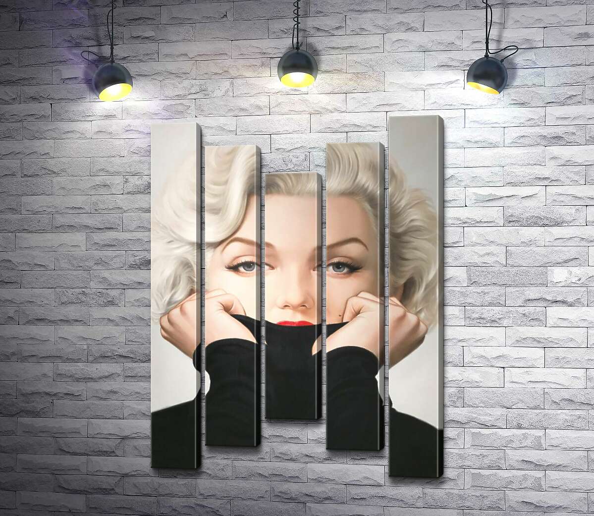 Модульная картина ArtPoster Нежный портрет Мэрилин Монро (Marilyn Monroe) в черном свитере 130x192 см Модуль №28
Модульная картина ArtPoster Нежный портрет Мэрилин Монро (Marilyn Monroe) в черном свитере 130x192 см Модуль №28