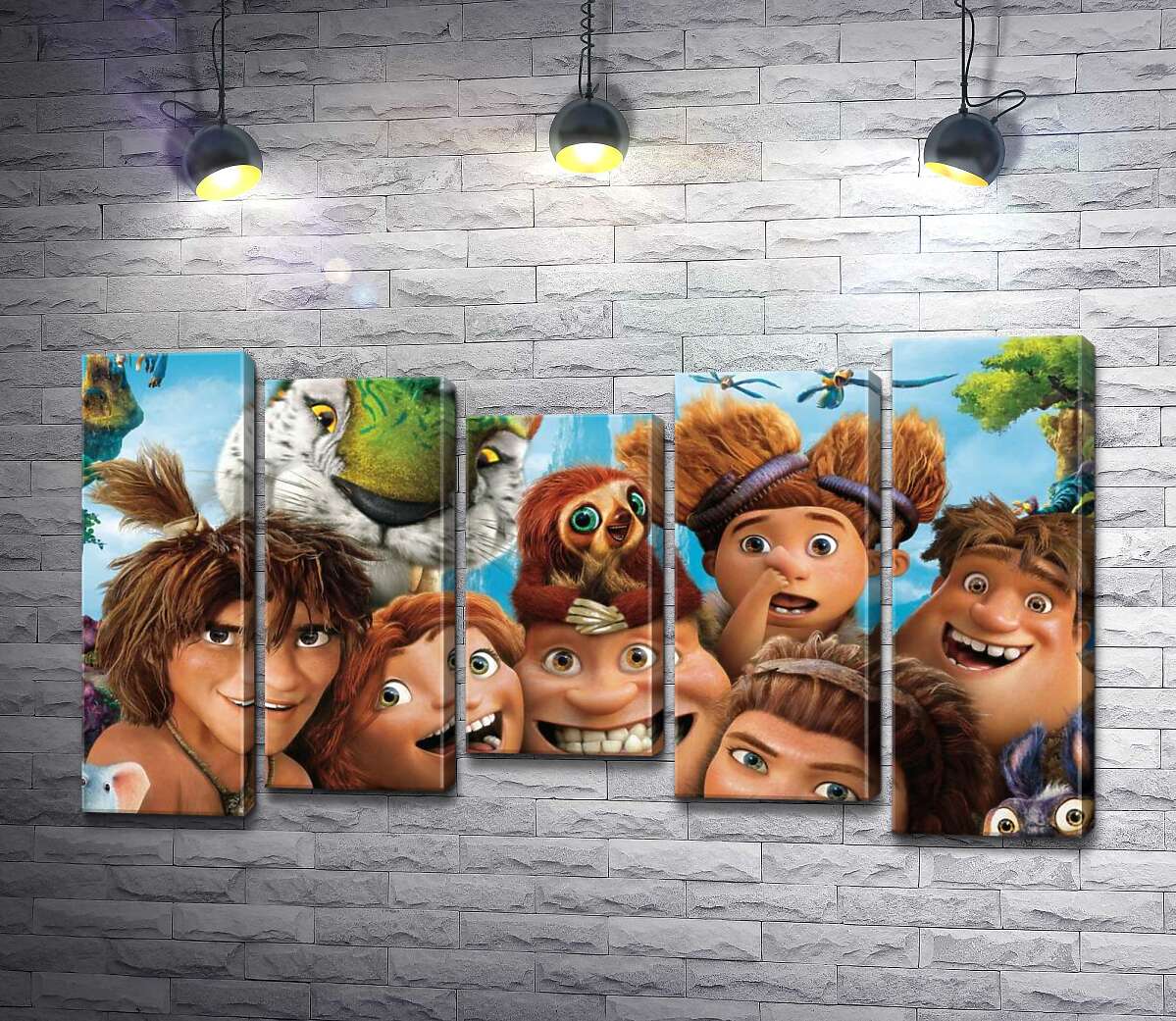 Модульная картина ArtPoster Обратно в прошлое с героями мультфильма "Семейка Крудс" (The Croods) 100x58 см Модуль №28
Модульная картина ArtPoster Обратно в прошлое с героями мультфильма "Семейка Крудс" (The Croods) 100x58 см Модуль №28